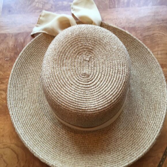 SUN N Sand Creme Tie Hat! - Picture 3 of 6